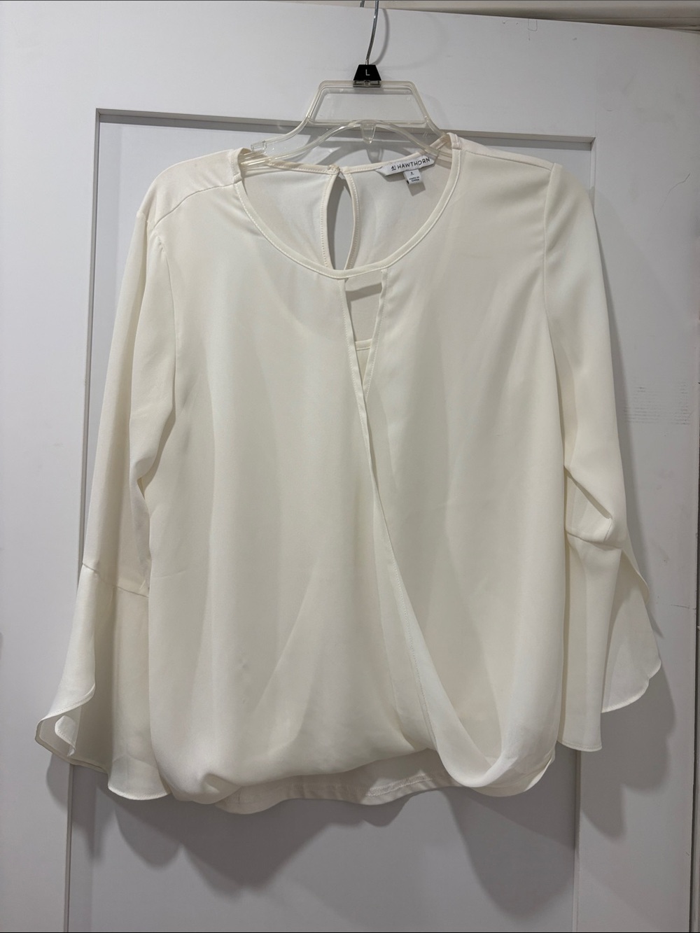 41 Hawthorn Ivory Surplice Tie-Back Blouse